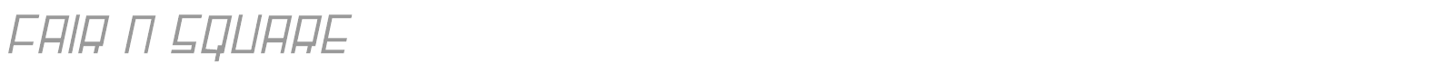 Fair N Square font preview
